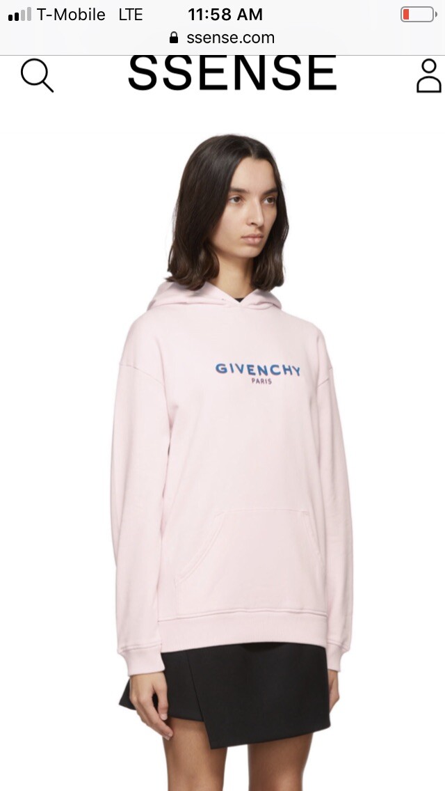 Givenchy light pink cotton hoodie new with tags, size XS | eBay